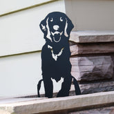 Flat-Coated Retriever Metal Art – Handmade Dog Silhouette