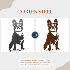 French Bulldog Metal Art – Handmade Steel Décor