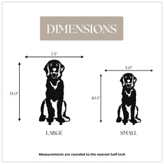 Golden Retriever Sitting Metal Art – Handcrafted Dog Décor