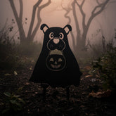 Ghost Dog – matte black steel Halloween silhouette by My Metal Rescue