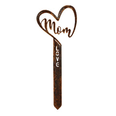 Corten Steel Mom Garden Stake