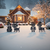 Christmas Dog Collection – Complete 4-Piece Set