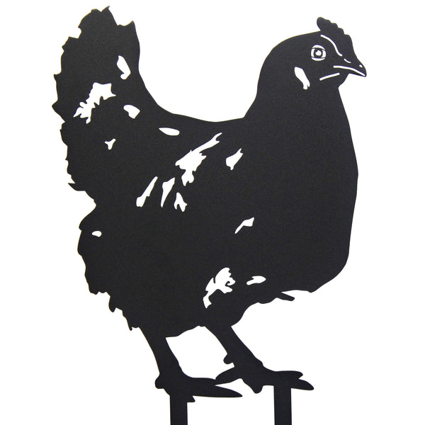 Chicken Corten steel dog silhouette – My Metal Rescue