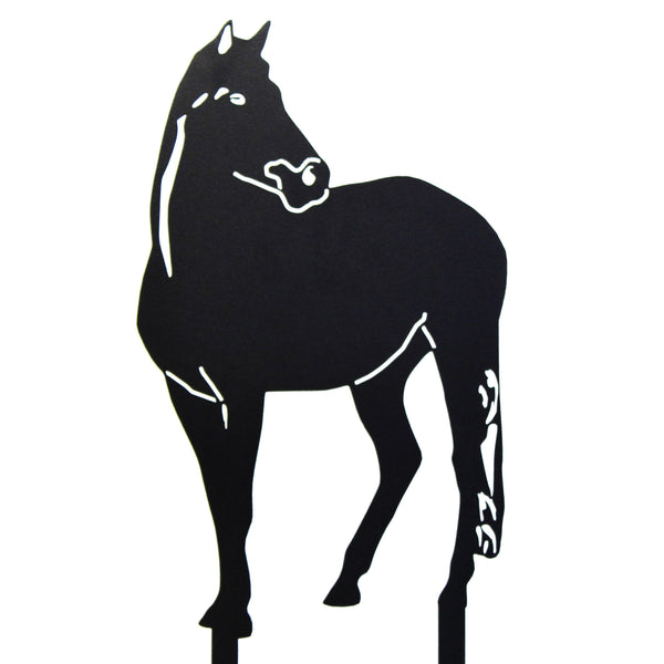 Horse Corten steel dog silhouette – My Metal Rescue