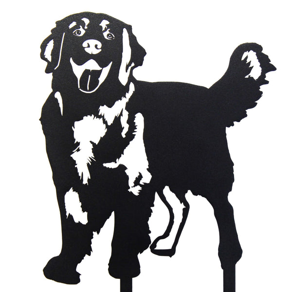 Hovawart Corten steel dog silhouette – My Metal Rescue