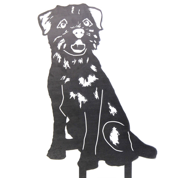 Border Terrier Corten steel dog silhouette – My Metal Rescue