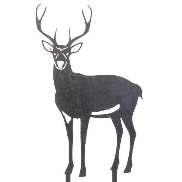Deer Buck Corten steel dog silhouette – My Metal Rescue