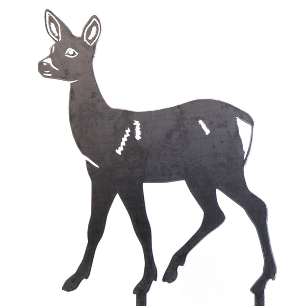 Deer Doe Corten steel dog silhouette – My Metal Rescue