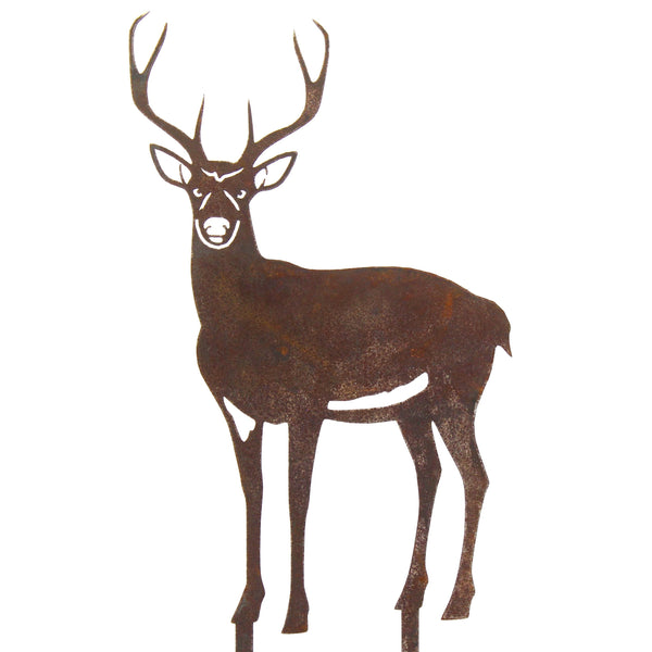 Deer Buck Corten steel dog silhouette – My Metal Rescue