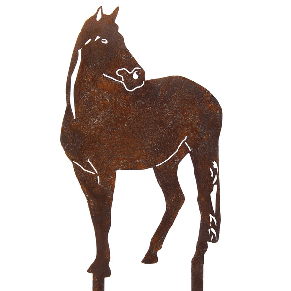 Horse Corten steel dog silhouette – My Metal Rescue