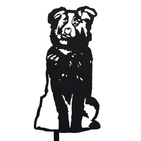 Australian Shepherd Corten steel dog silhouette – My Metal Rescue