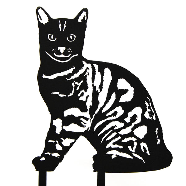 Bengal Corten steel dog silhouette – My Metal Rescue