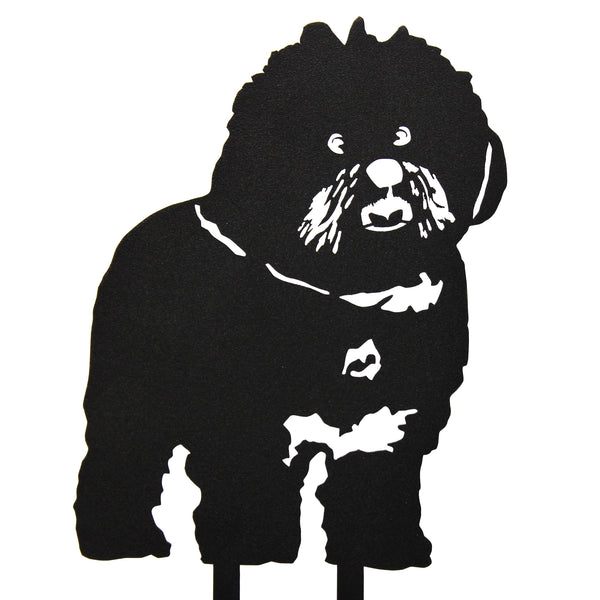 Bichon Frise Corten steel dog silhouette – My Metal Rescue
