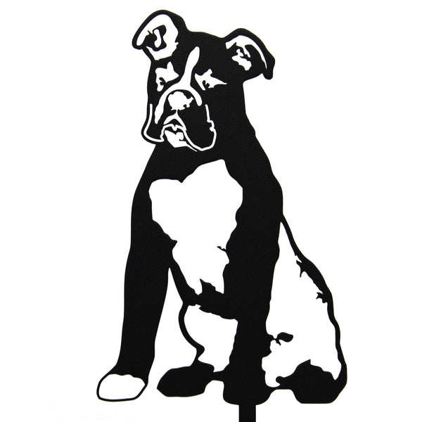 Boxer Corten steel dog silhouette – My Metal Rescue