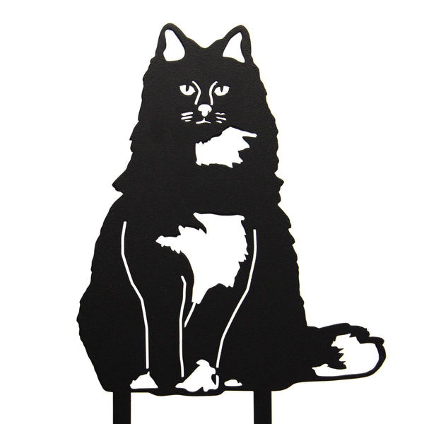 British Longhair Corten steel dog silhouette – My Metal Rescue