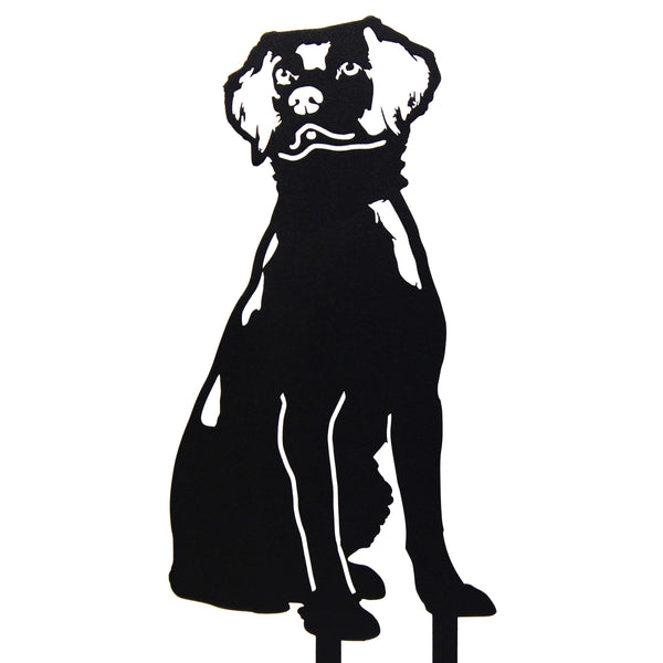 Brittany Spaniel Corten steel dog silhouette – My Metal Rescue