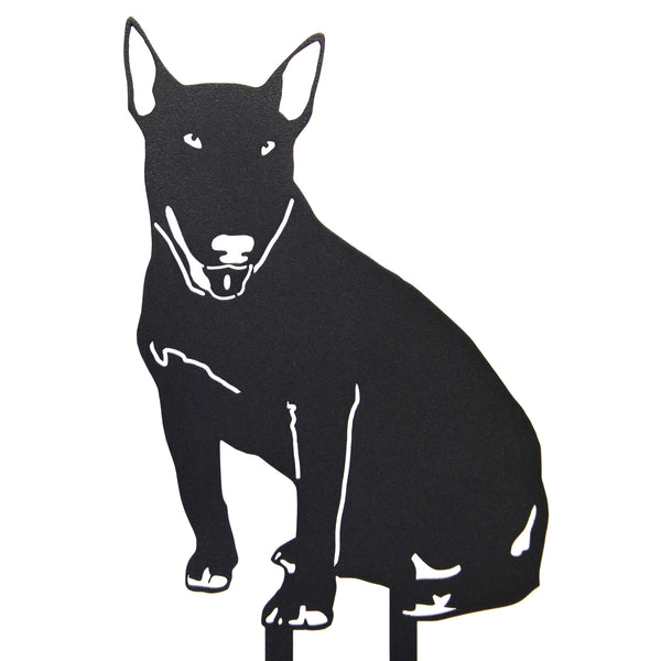 Bull Terrier Corten steel dog silhouette – My Metal Rescue