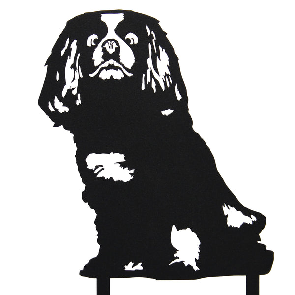 Cavalier King Charles Spaniel Corten steel dog silhouette – My Metal Rescue