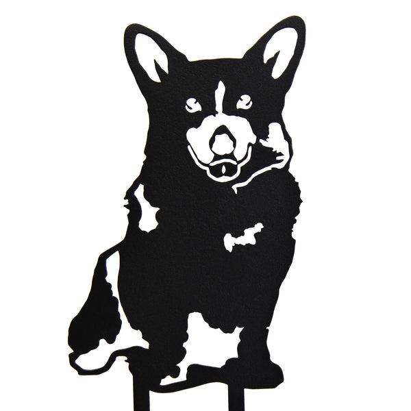 Corgi Corten steel dog silhouette – My Metal Rescue