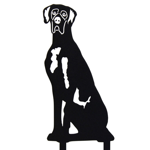 Great Dane Corten steel dog silhouette – My Metal Rescue