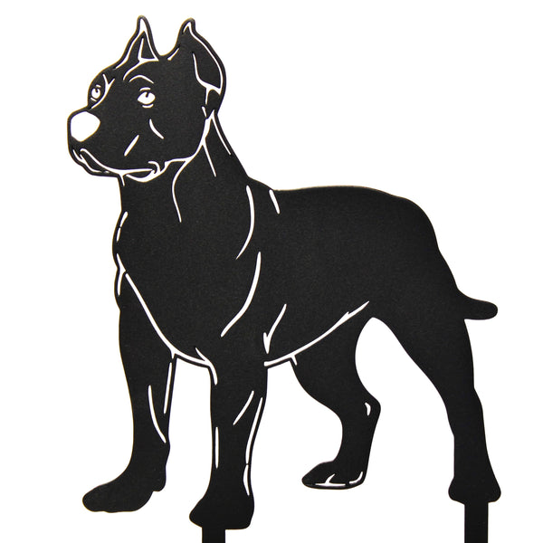 Dogo Argentino Corten steel dog silhouette – My Metal Rescue