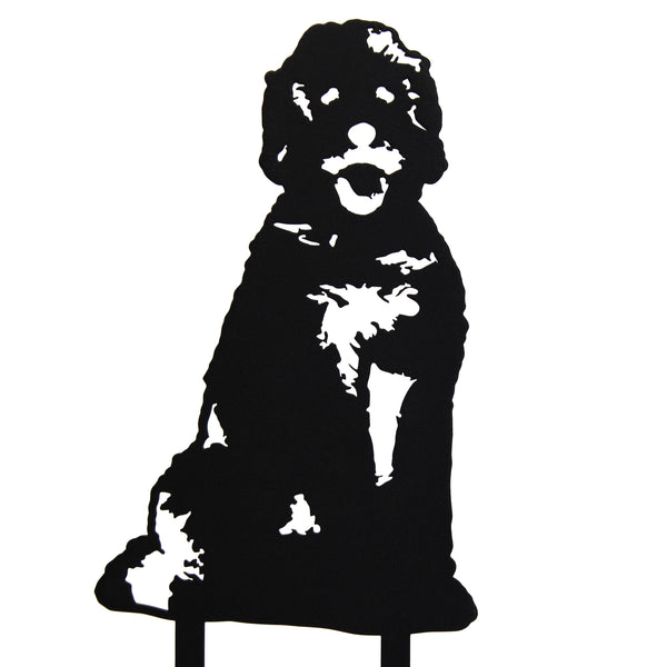 Doodle Corten steel dog silhouette – My Metal Rescue