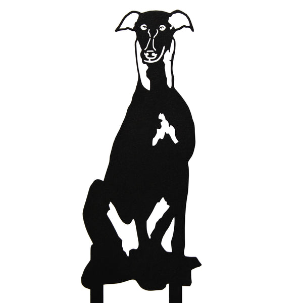 Whippet Corten steel dog silhouette – My Metal Rescue