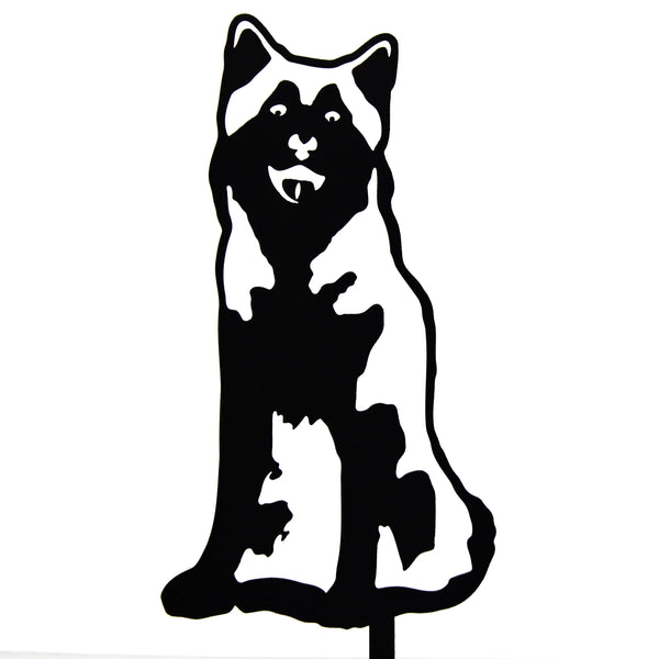Siberian Husky Corten steel dog silhouette – My Metal Rescue