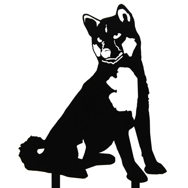 Shiba Inu Corten steel dog silhouette – My Metal Rescue