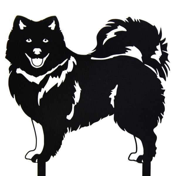 Japanese Spitz Corten steel dog silhouette – My Metal Rescue