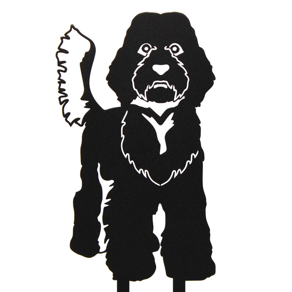 Labradoodle Corten steel dog silhouette – My Metal Rescue