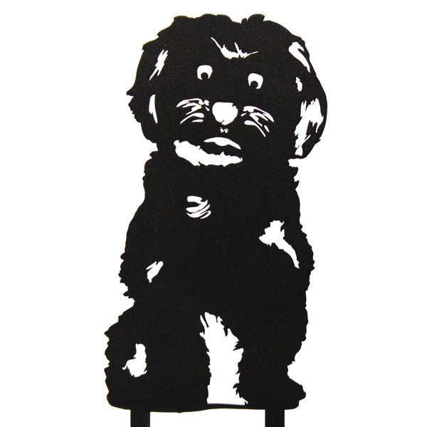 Maltese Corten steel dog silhouette – My Metal Rescue