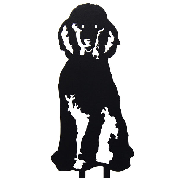 Poodle Corten steel dog silhouette – My Metal Rescue
