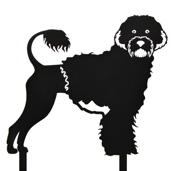 Portuguese Water Dog Corten steel dog silhouette – My Metal Rescue