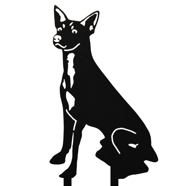 Rat Terrier Corten steel dog silhouette – My Metal Rescue