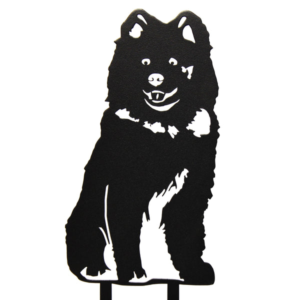 Samoyed Corten steel dog silhouette – My Metal Rescue