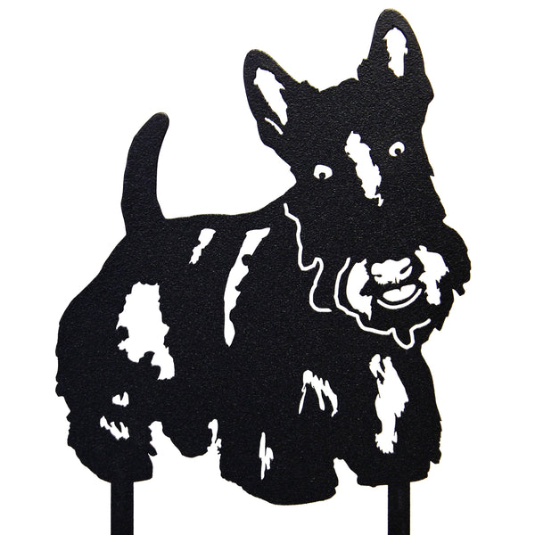 Scottish Terrier Corten steel dog silhouette – My Metal Rescue