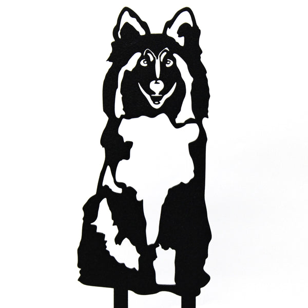 Shetland Sheepdog Corten steel dog silhouette – My Metal Rescue