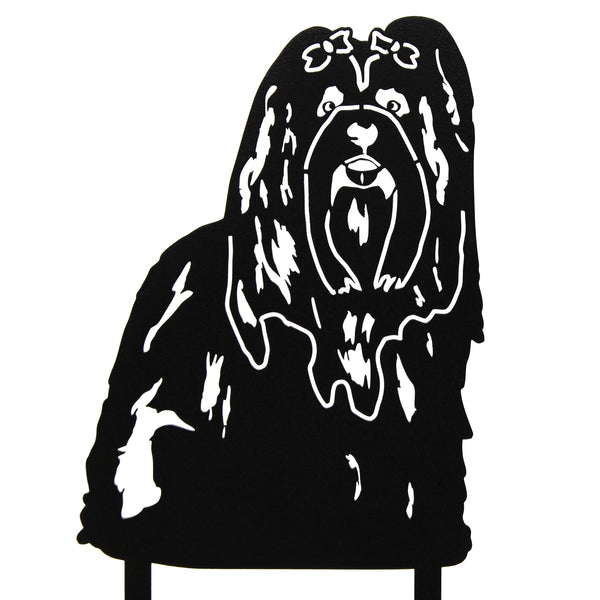 Shih Tzu Corten steel dog silhouette – My Metal Rescue