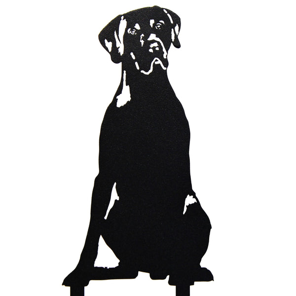 German Shorthaired Pointer Corten steel dog silhouette – My Metal Rescue