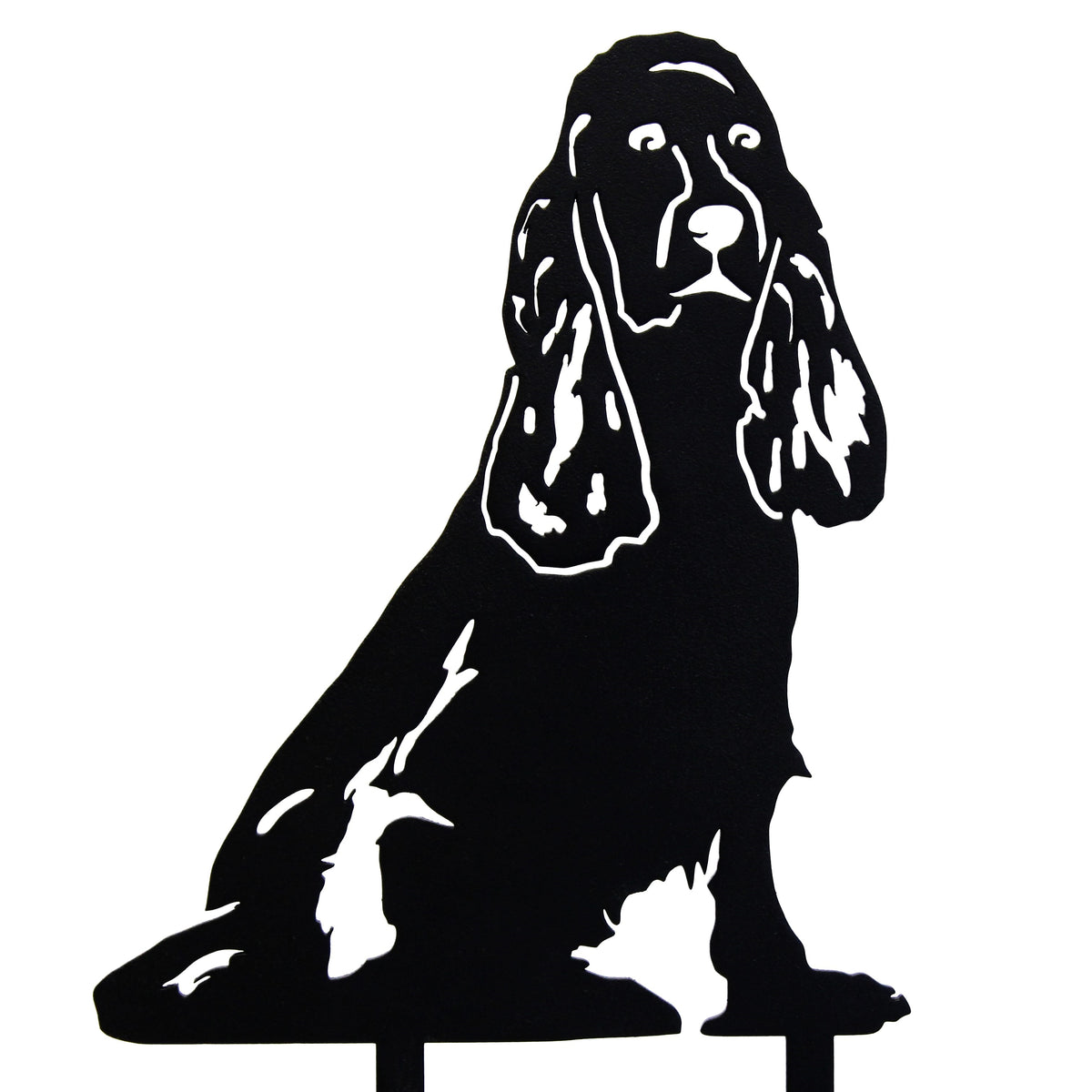 Cocker Spaniel Corten steel dog silhouette – My Metal Rescue