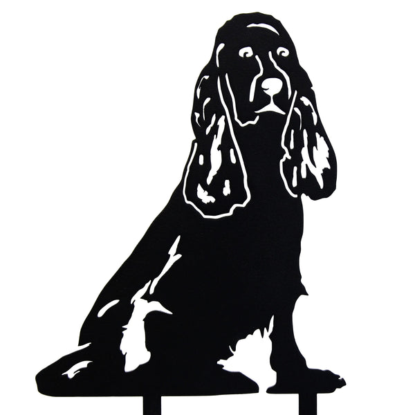Cocker Spaniel Corten steel dog silhouette – My Metal Rescue