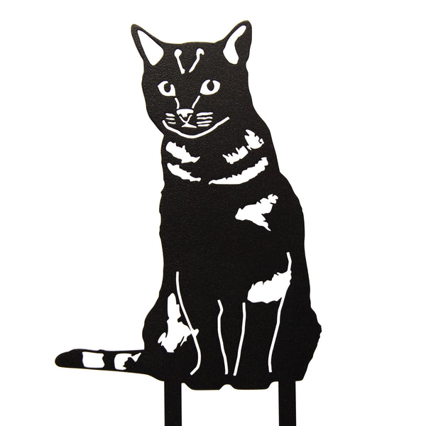 Shorthair Tabby Corten steel dog silhouette – My Metal Rescue