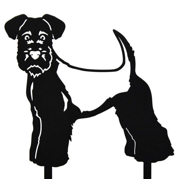 Welsh Terrier Corten steel dog silhouette – My Metal Rescue