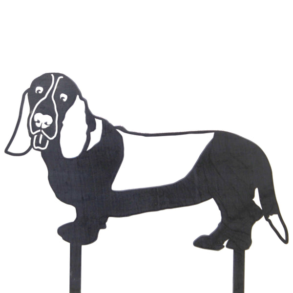Basset Hound Corten steel dog silhouette – My Metal Rescue