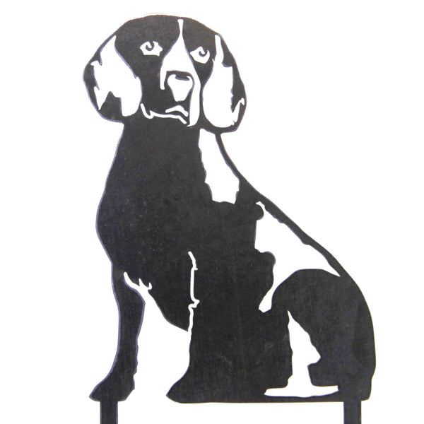 Beagle Corten steel dog silhouette – My Metal Rescue