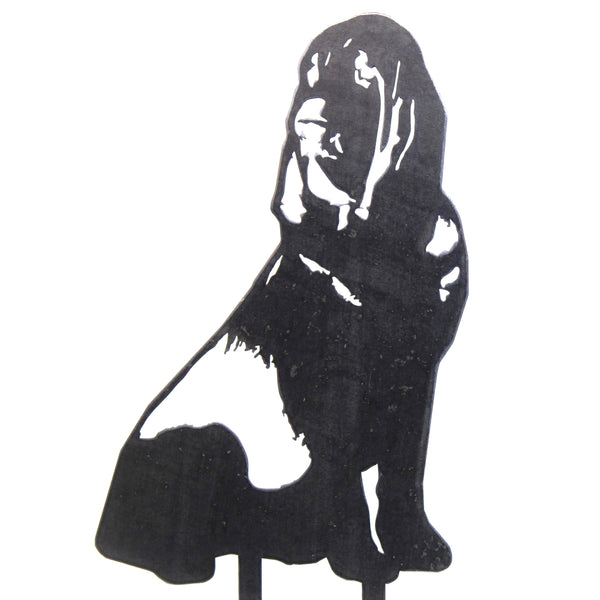 Bloodhound Corten steel dog silhouette – My Metal Rescue