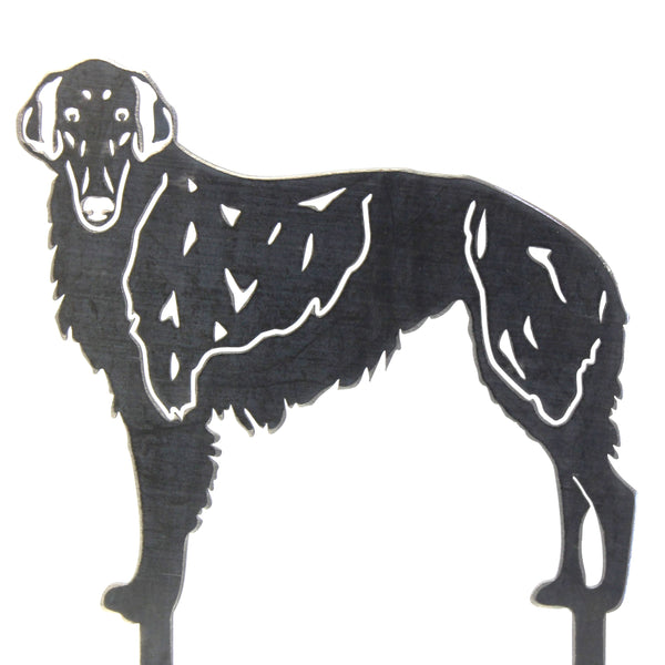 Silken Windhound Corten steel dog silhouette – My Metal Rescue