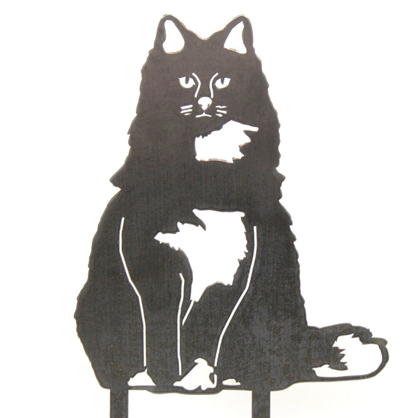 British Longhair Corten steel dog silhouette – My Metal Rescue