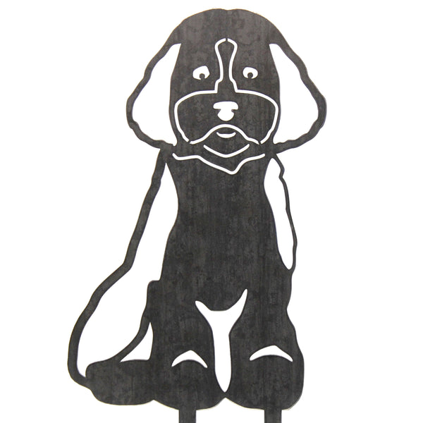 Cockapoo Corten steel dog silhouette – My Metal Rescue